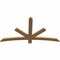 Ekena Millwork Alberta Smooth Timber Gable Bracket, Western Red Cedar, 60"W x 32"H x 1 1/2"D x 3 1/2"F, 13/12 Pitch GBW060X32X0204ALB00SWR - alternate 5
